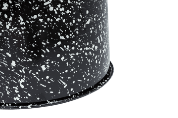 Banco Last Ø32x44 cm - Black-white splatter - Hem