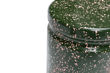 Banco Last Ø32x44 cm - Green-pink splatter - Hem
