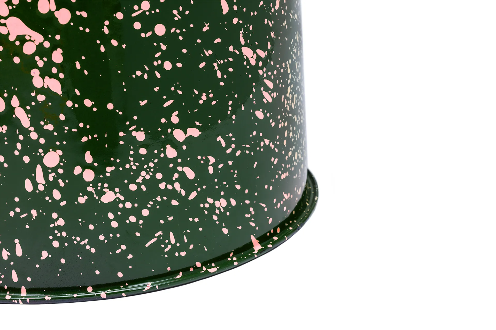Banco Last Ø32x44 cm, Green-pink splatter Hem