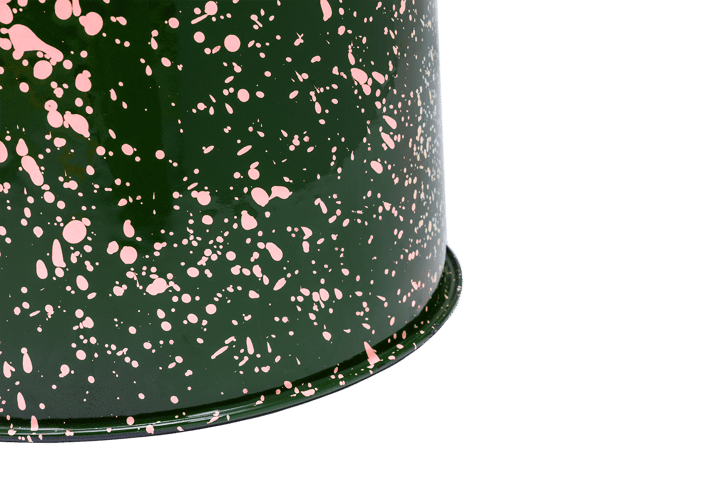 Banco Last Ø32x44 cm, Green-pink splatter Hem
