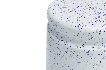Banco Last Ø32x44 cm - White-blue splatter - Hem