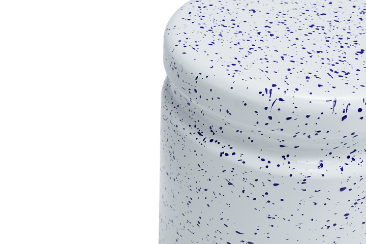 Banco Last Ø32x44 cm, White-blue splatter Hem