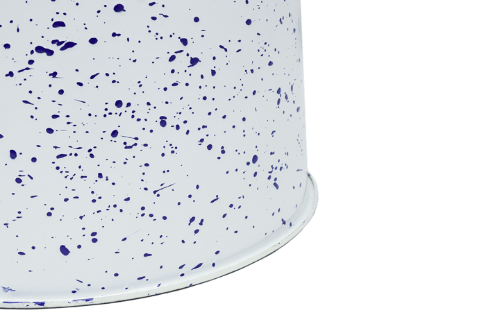 Banco Last Ø32x44 cm, White-blue splatter Hem