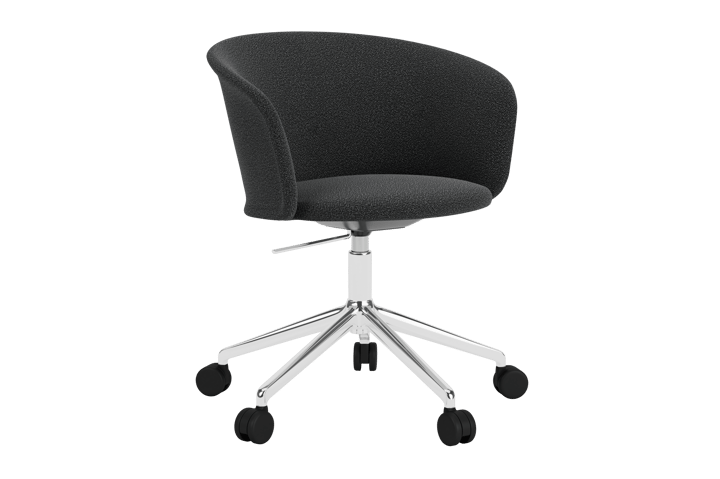 Cadeira de escritório Kendo Swivel com 5 rodas, Graphite-polished aluminium Hem