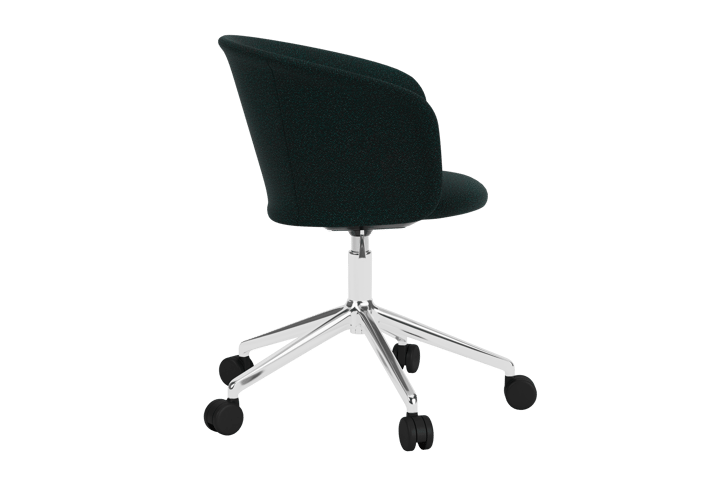 Cadeira de escritório Kendo Swivel com 5 rodas, Pine-polished aluminium Hem