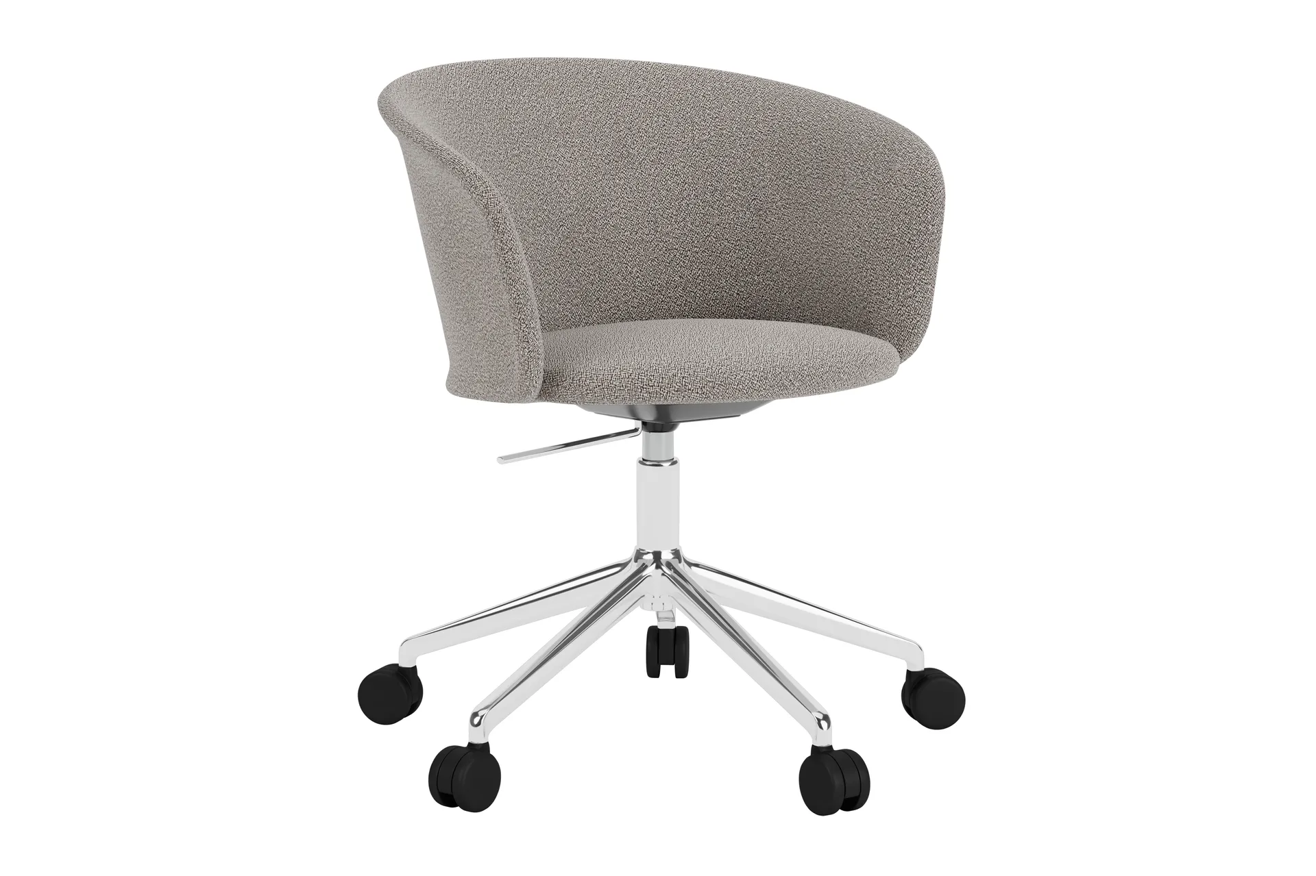 Cadeira de escritório Kendo Swivel com 5 rodas, Porcelain-polished aluminium Hem