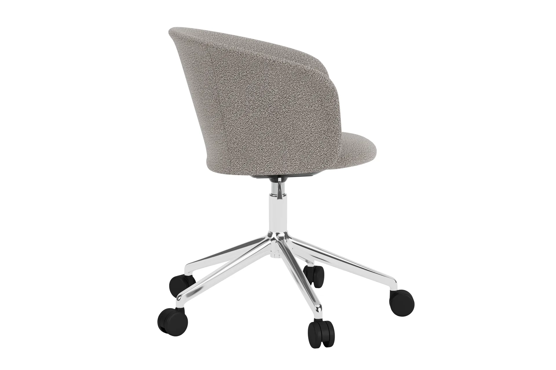 Cadeira de escritório Kendo Swivel com 5 rodas, Porcelain-polished aluminium Hem