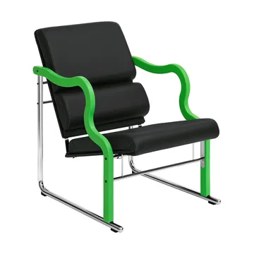 Cadeira lounge Experiment 501 - Green-black leather - Hem