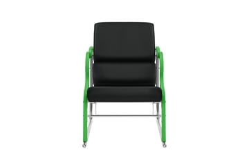 Cadeira lounge Experiment 501 - Green-black leather - Hem