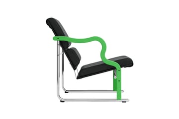Cadeira lounge Experiment 501 - Green-black leather - Hem