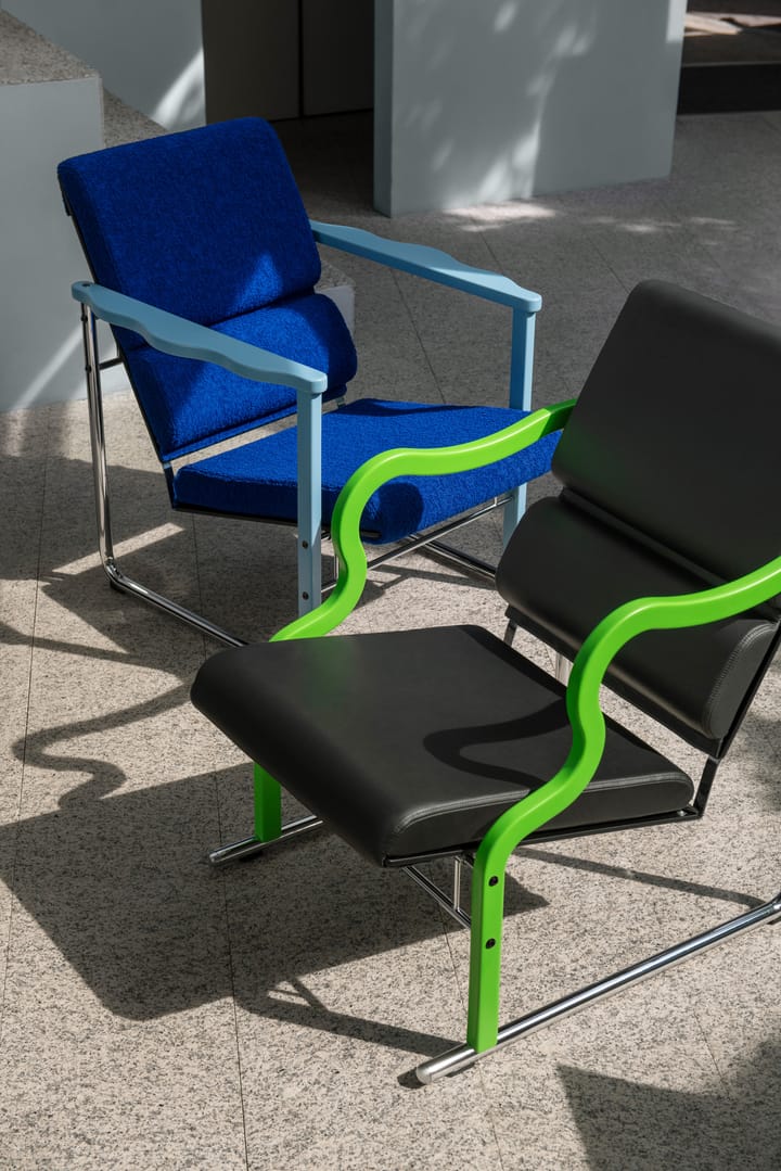 Cadeira lounge Experiment 501, Green-black Hem
