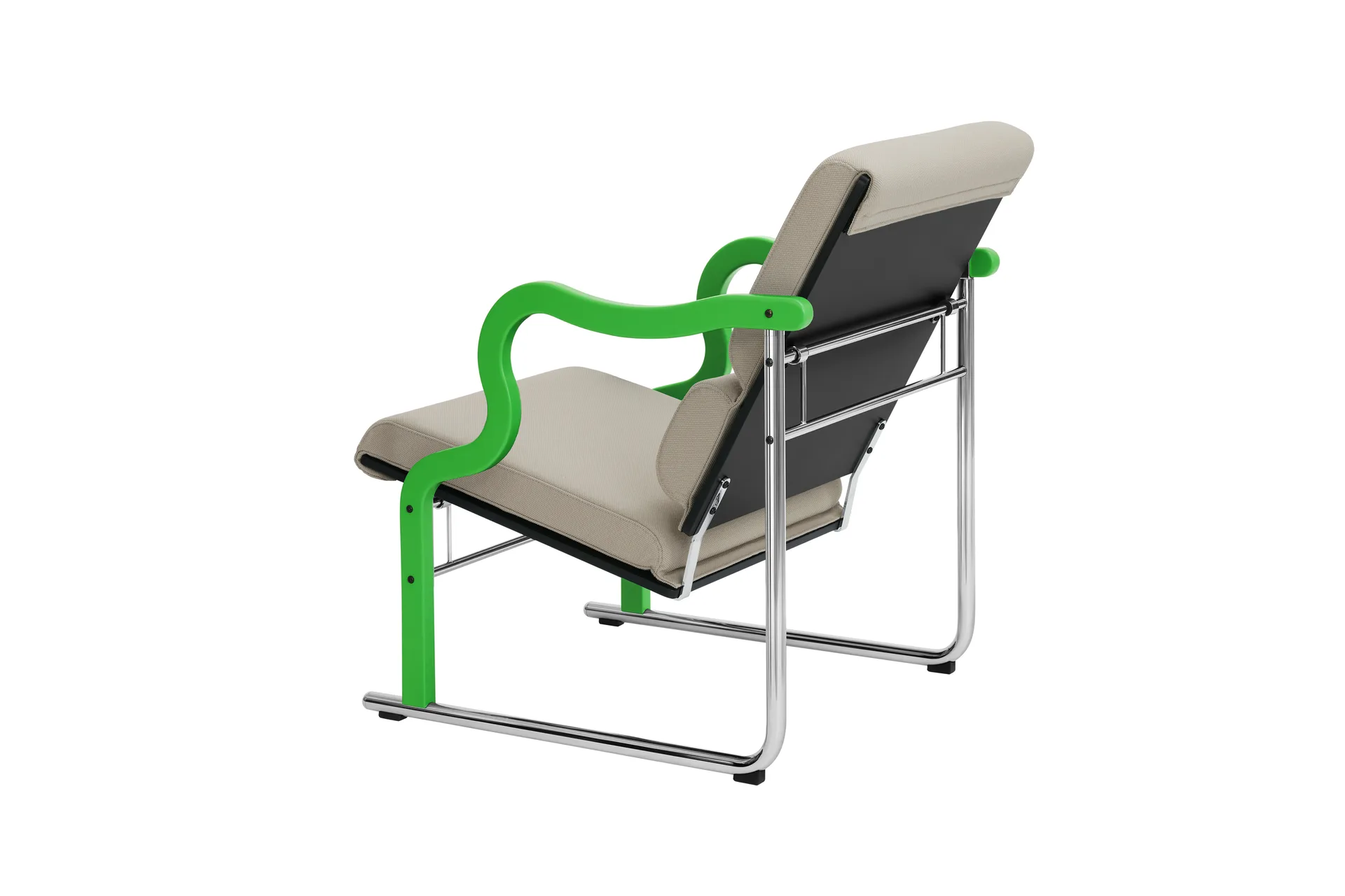 Cadeira lounge Experiment 501, Green-light beige Hem