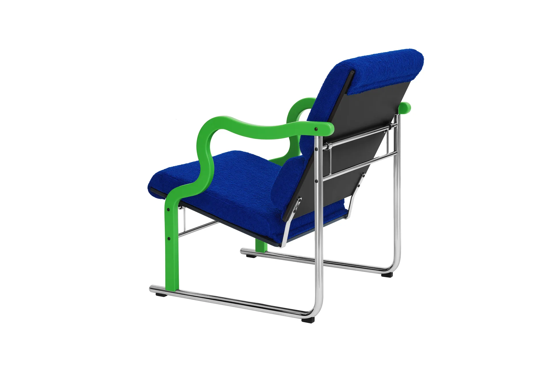 Cadeira lounge Experiment 501, Green-ultramarine Hem