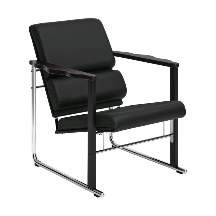 Cadeira lounge Experiment 502 - Black-black leather - Hem