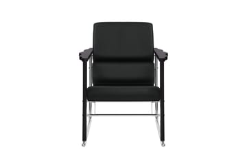 Cadeira lounge Experiment 502 - Black-black leather - Hem