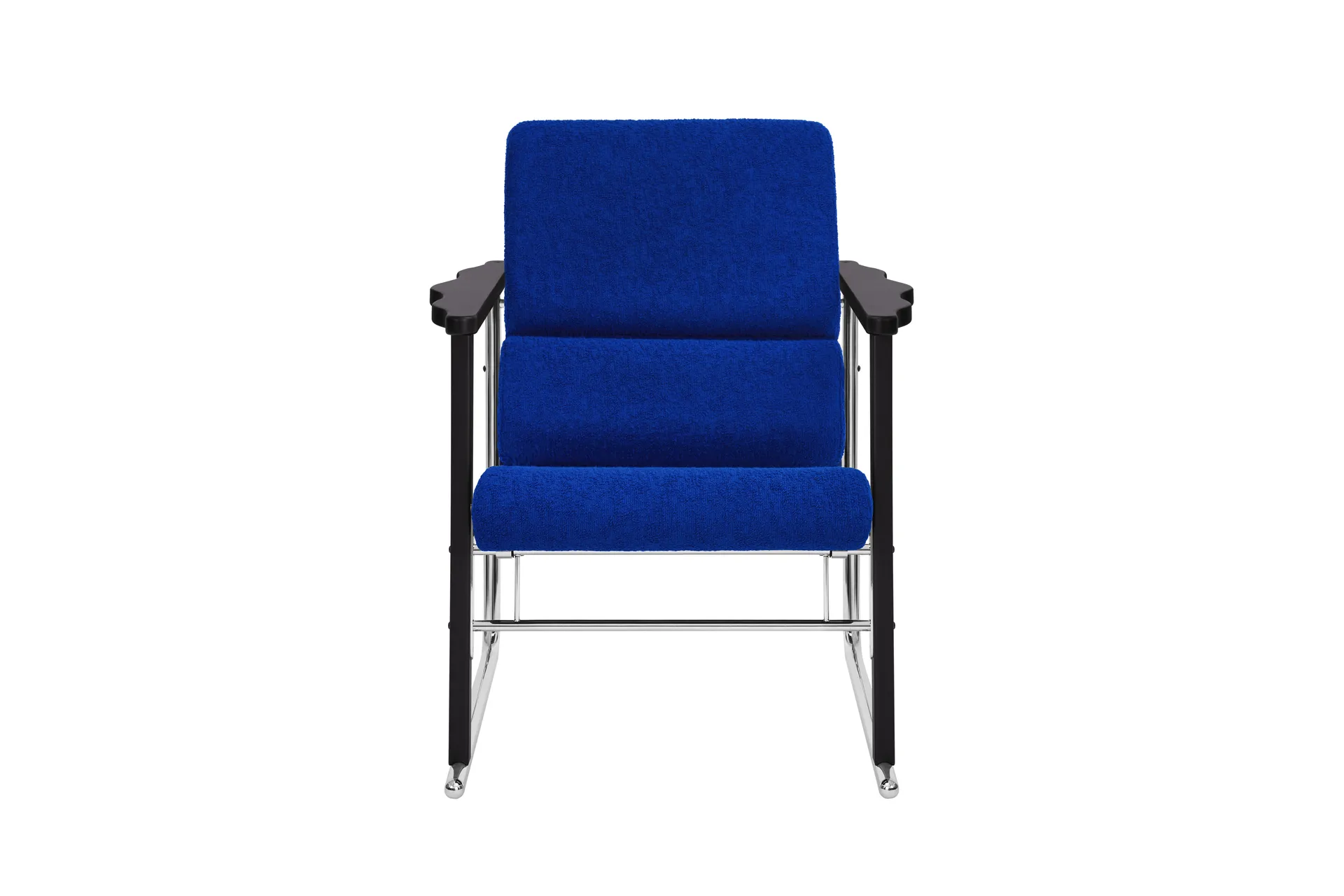 Cadeira lounge Experiment 502, Black-ultramarine Hem