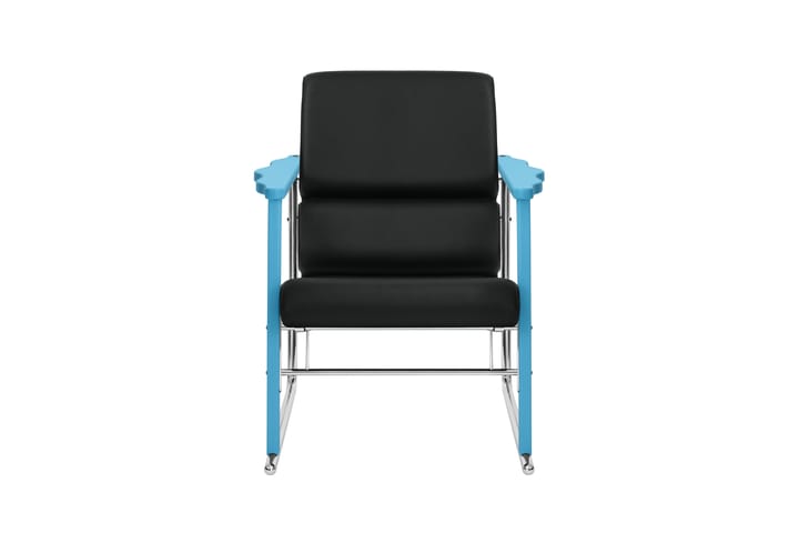 Cadeira lounge Experiment 502, Blue-black leather Hem