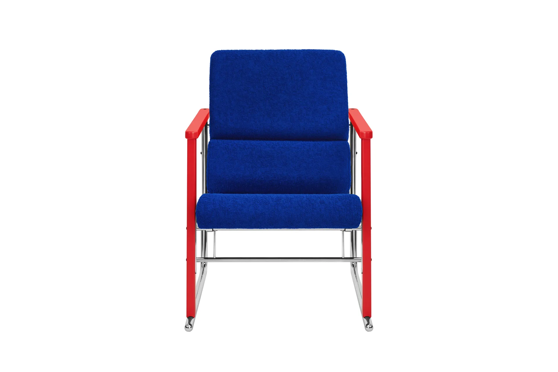 Cadeira lounge Experiment 503, Red-ultramarine Hem