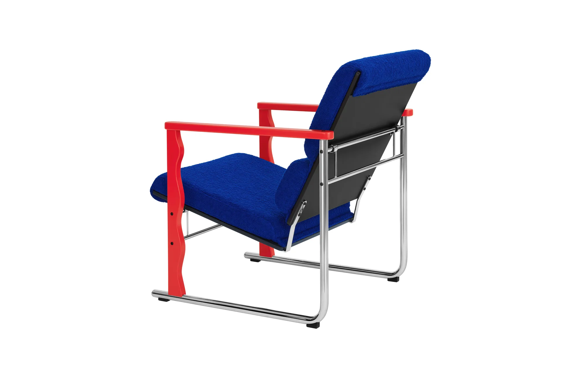 Cadeira lounge Experiment 503, Red-ultramarine Hem