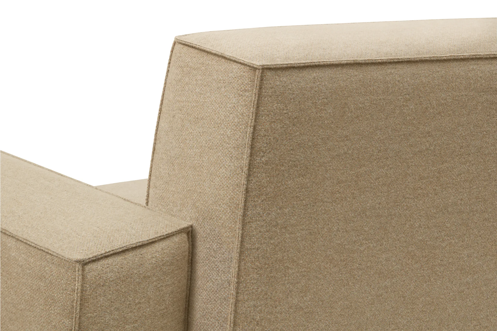 Cadeira lounge Hunk com apoio, Beige Hem