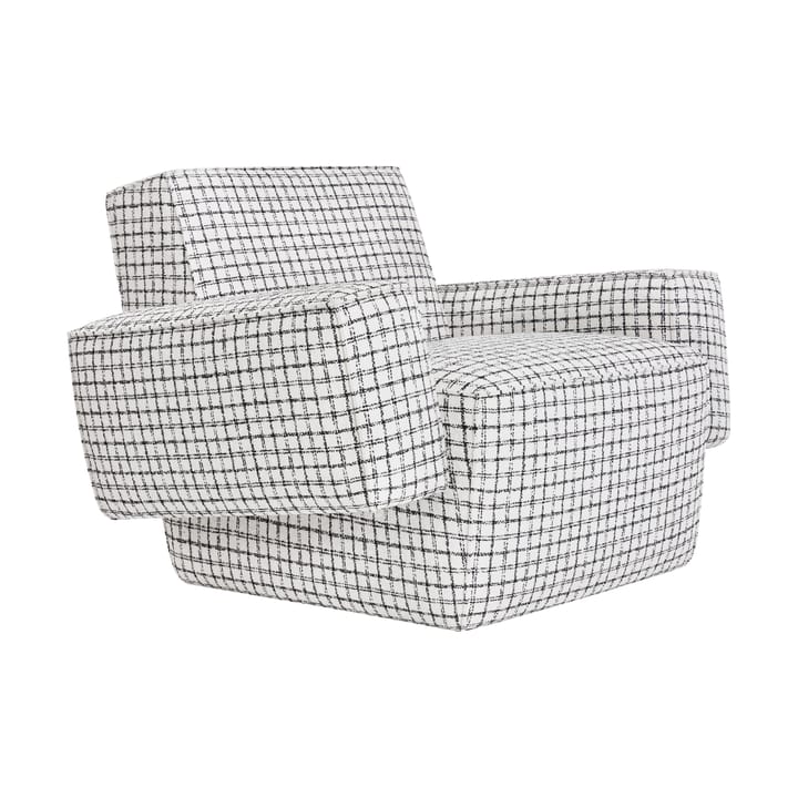 Cadeira lounge Hunk com apoio - Checkered black/white - Hem