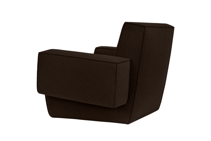 Cadeira lounge Hunk com apoio, Chocolate Hem