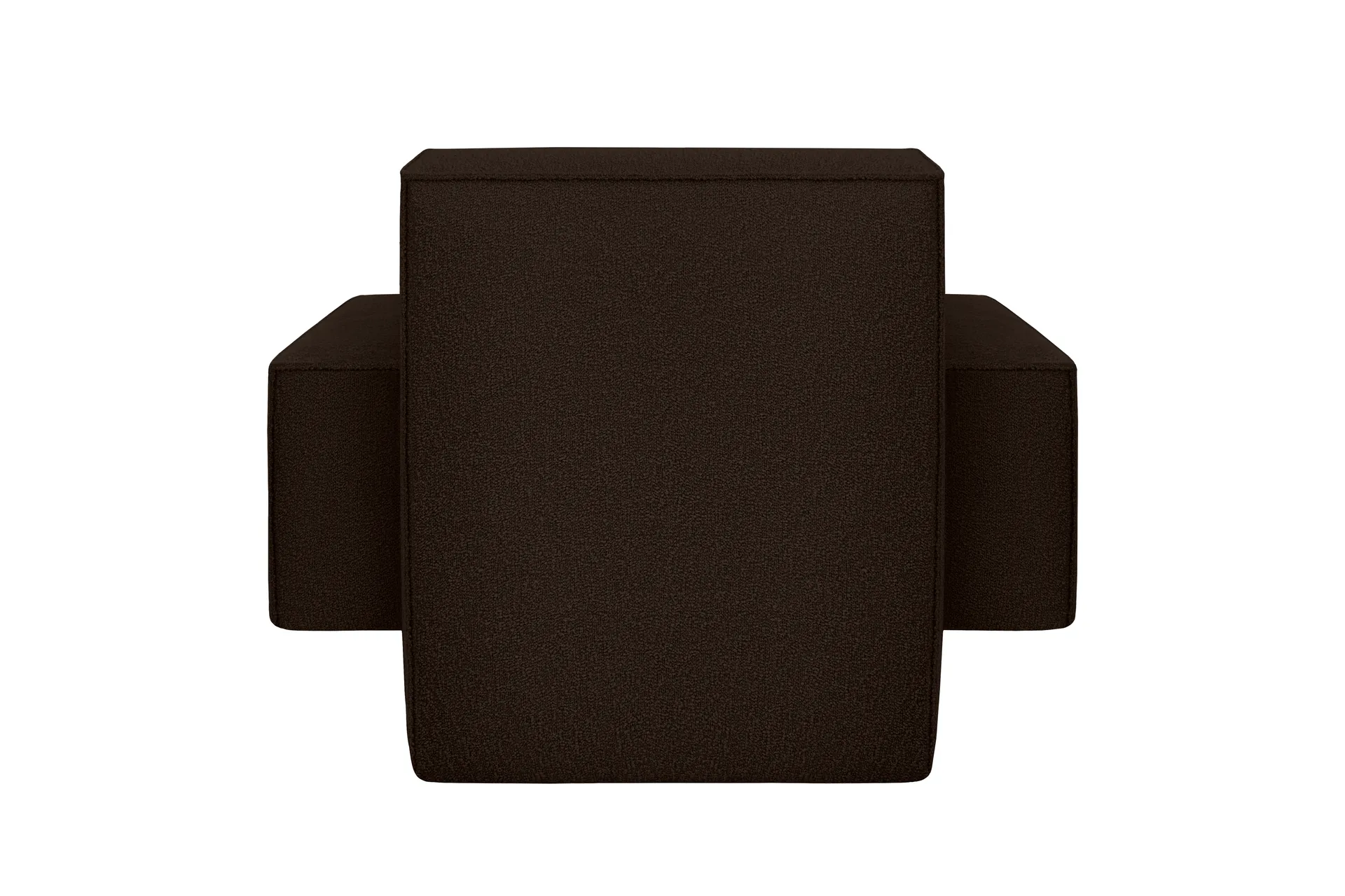 Cadeira lounge Hunk com apoio, Chocolate Hem