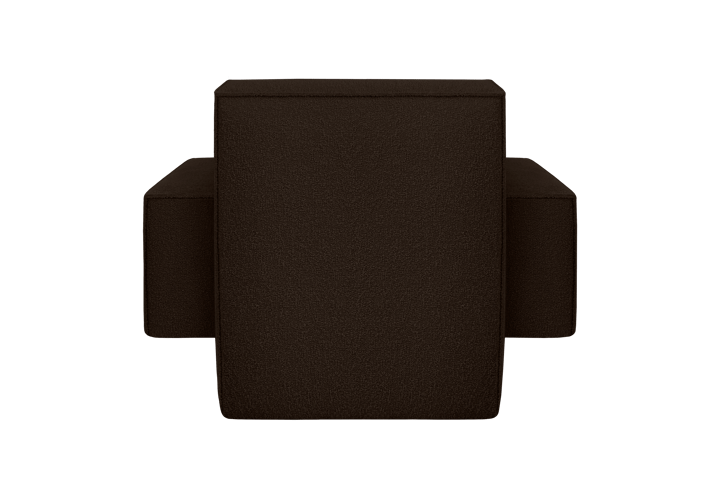Cadeira lounge Hunk com apoio, Chocolate Hem