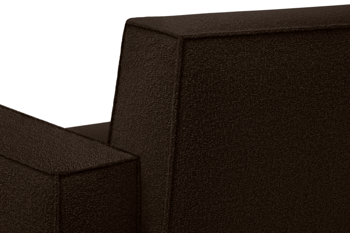 Cadeira lounge Hunk com apoio, Chocolate Hem