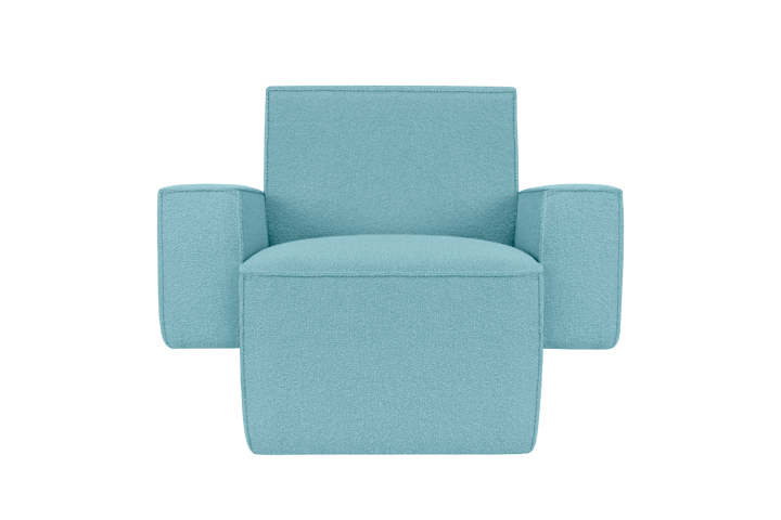 Cadeira lounge Hunk com apoio, Icicle Hem