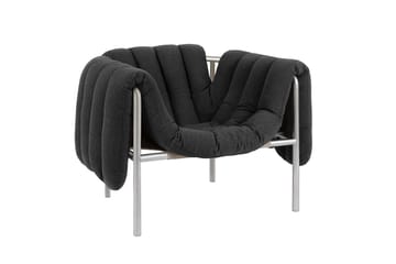 Cadeira lounge Puffy - Anthracite-aço inoxidável - Hem