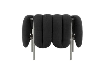 Cadeira lounge Puffy - Anthracite-aço inoxidável - Hem