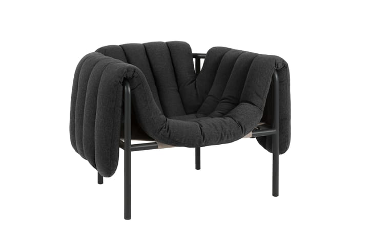 Cadeira lounge Puffy, Anthracite-black grey Hem