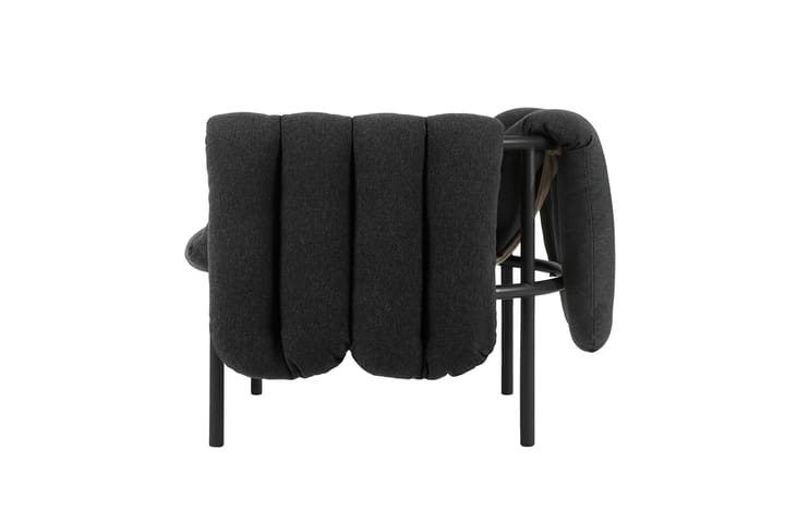 Cadeira lounge Puffy, Anthracite-black grey Hem