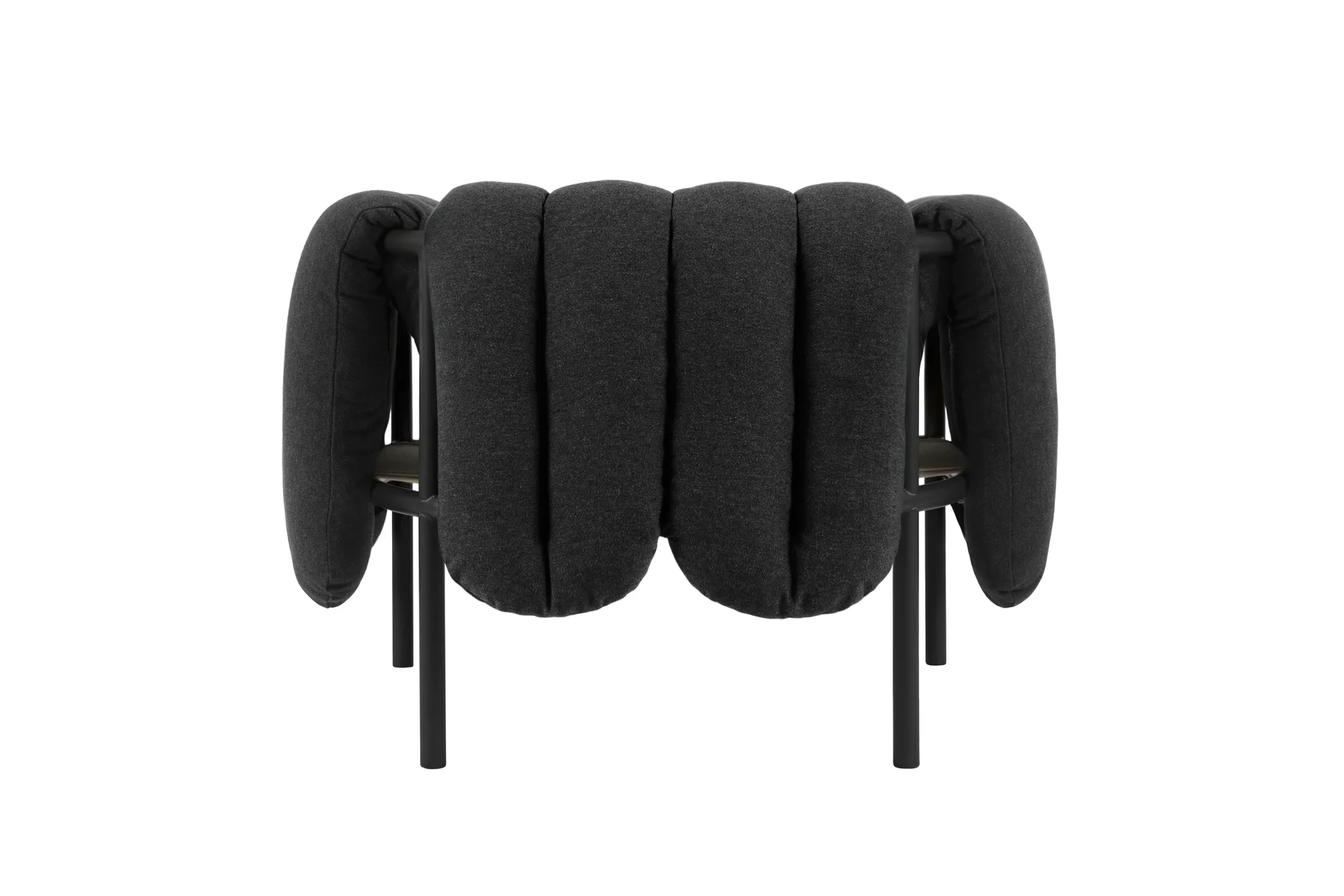 Cadeira lounge Puffy, Anthracite-black grey Hem