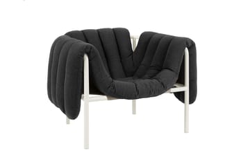 Cadeira lounge Puffy - Anthracite-cream - Hem