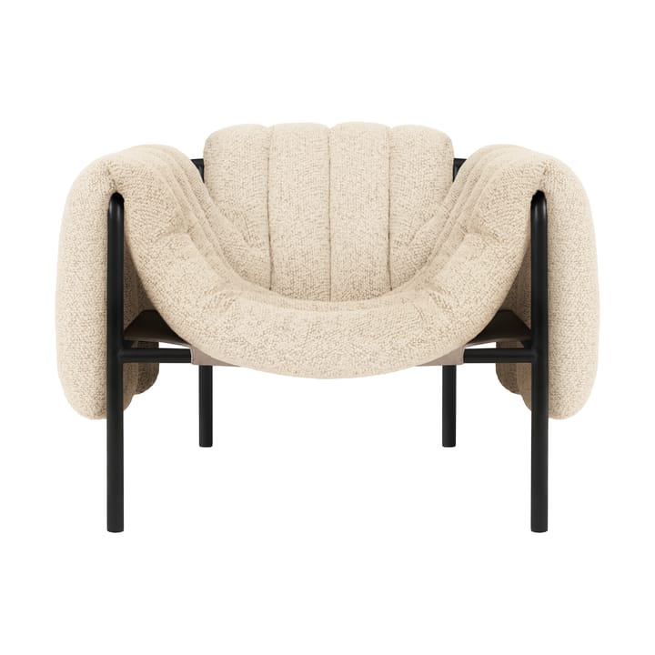 Cadeira lounge Puffy - Eggshell-black grey - Hem