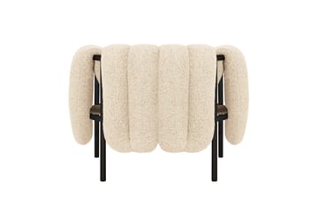 Cadeira lounge Puffy - Eggshell-black grey - Hem