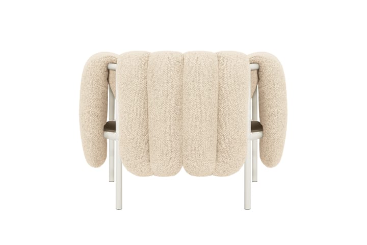 Cadeira lounge Puffy, Eggshell-cream Hem