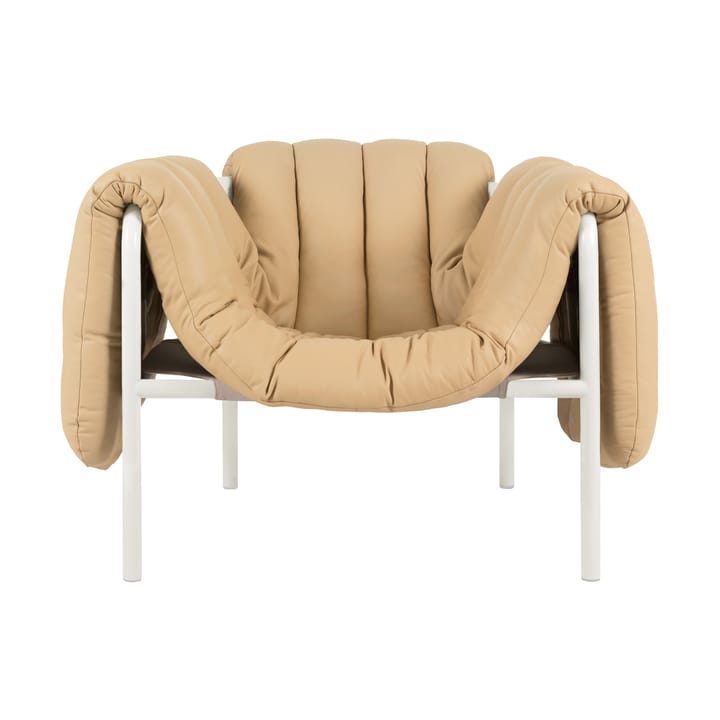 Cadeira lounge Puffy - Sand leather-cream - Hem