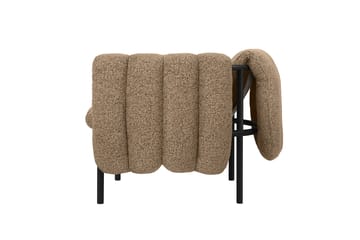 Cadeira lounge Puffy - Sawdust-black grey - Hem