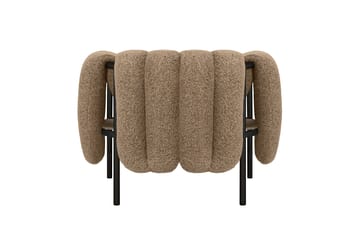 Cadeira lounge Puffy - Sawdust-black grey - Hem