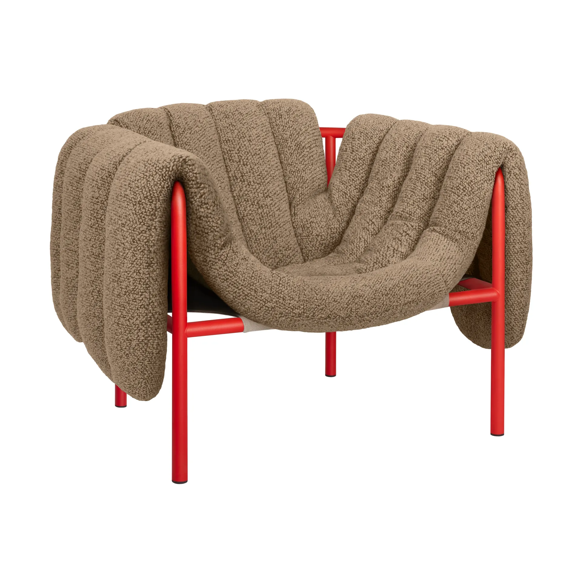 Cadeira lounge Puffy, Sawdust-traffic red Hem