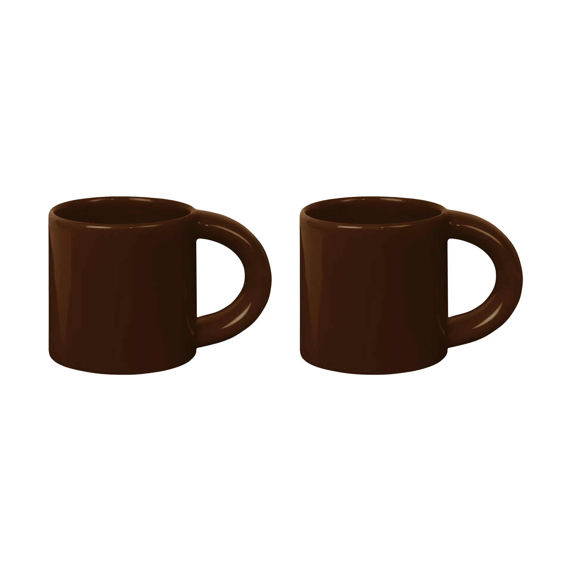 Caneca Bronto 30 cl 2 un., Brown Hem