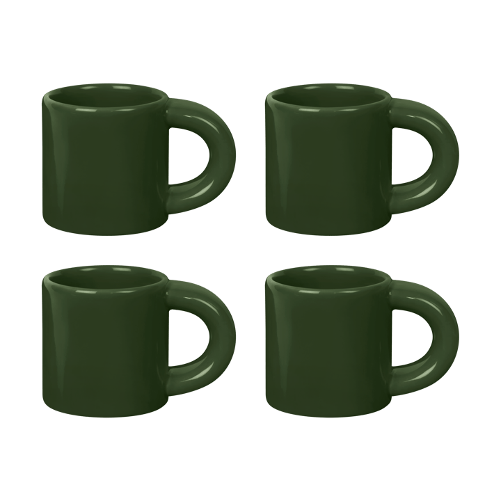Chávena de expresso Bronto 10 cl 4 un. - Green - Hem