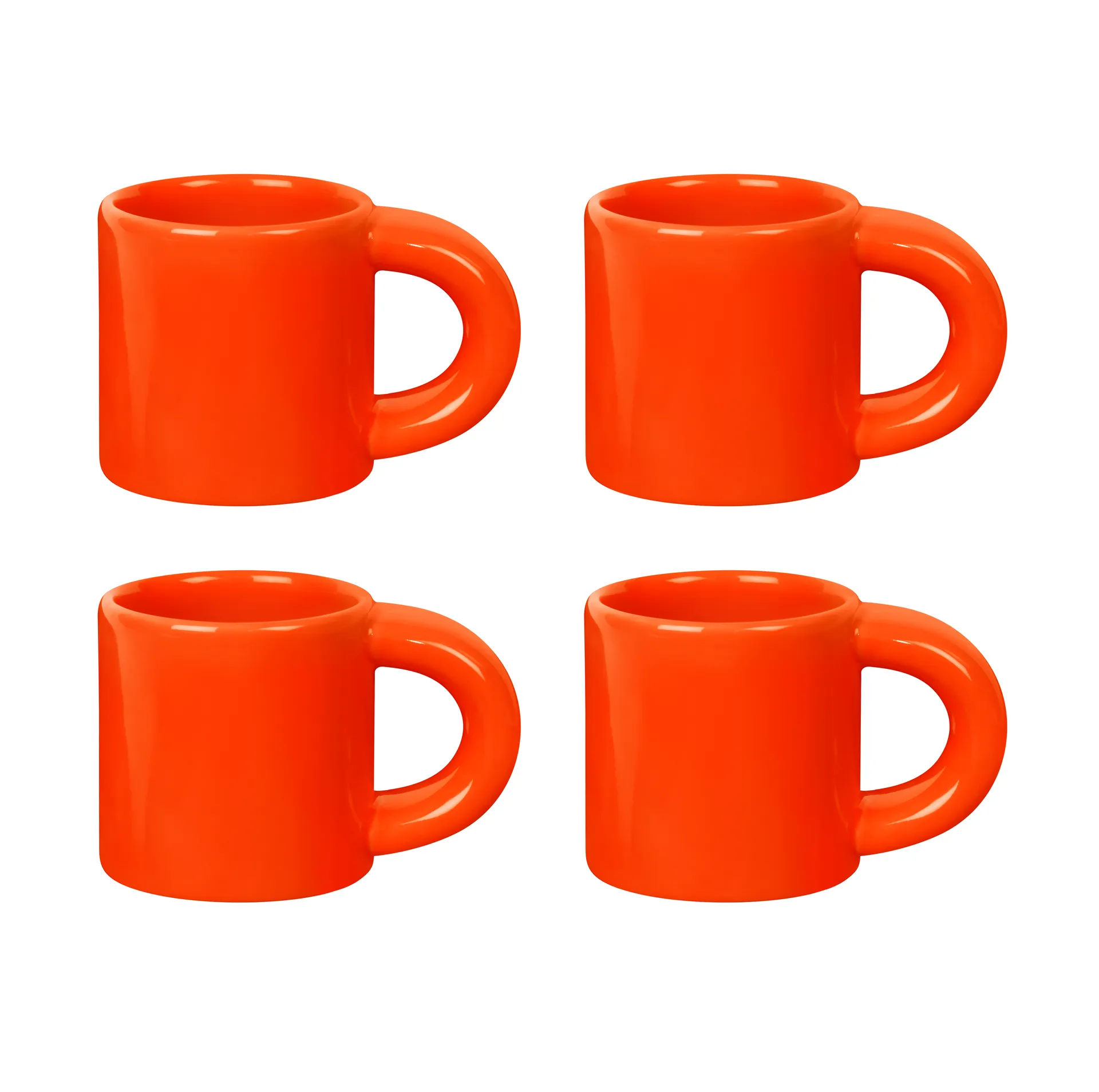 Chávena de expresso Bronto 10 cl 4 un., Orange Hem