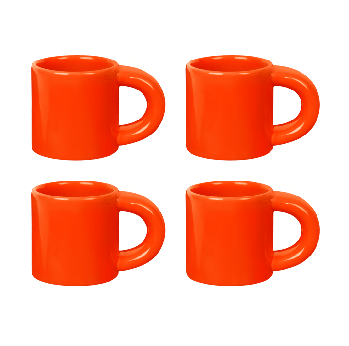 Chávena de expresso Bronto 10 cl 4 un. - Orange - Hem
