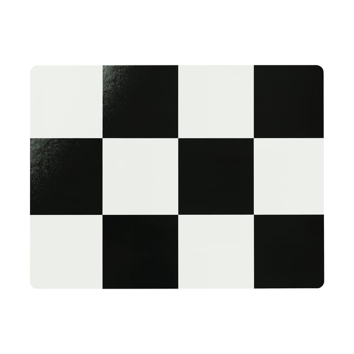 Individual de mesa Check 30x40 cm 2 un. - Cream-black - Hem