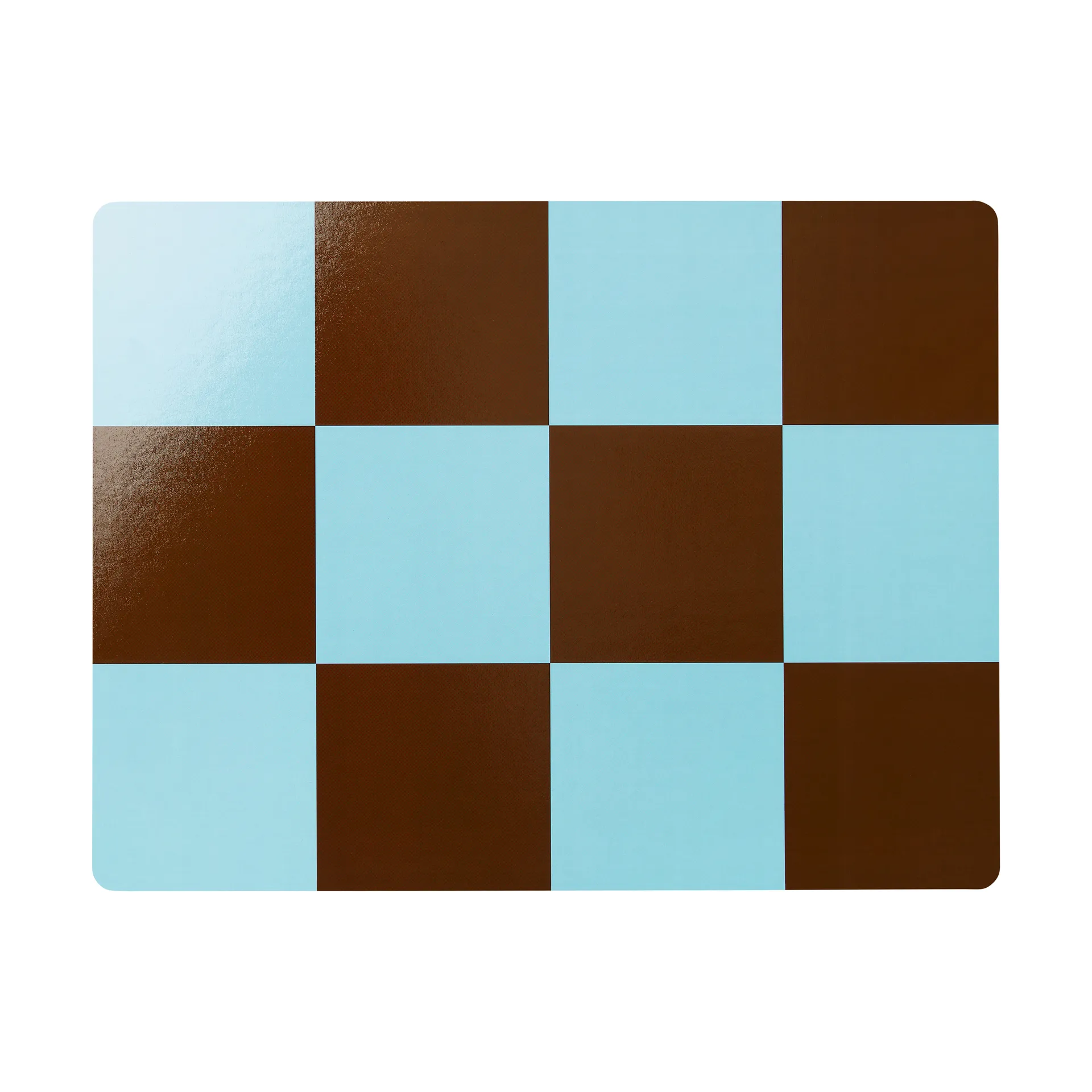 Individual de mesa Check 30x40 cm 2 un., Light blue-chocolate Hem