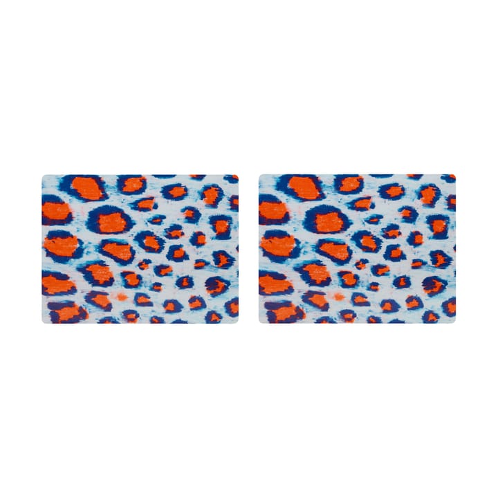 Individual de mesa Monster 30x40 cm 2 un. - Coral-white-ultramarine blue - Hem